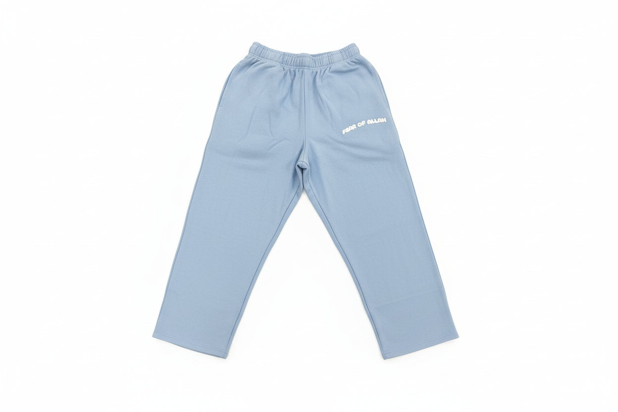 Flared Baby Blue "Fear Of Allah" Pants
